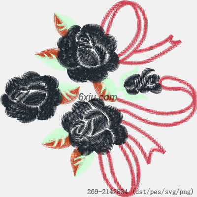 svg矢量绣花图下载