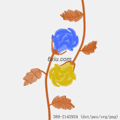 svg矢量绣花图下载