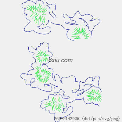 svg矢量绣花图下载
