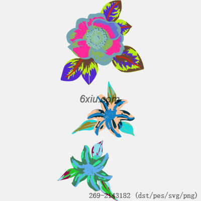 svg矢量绣花图下载