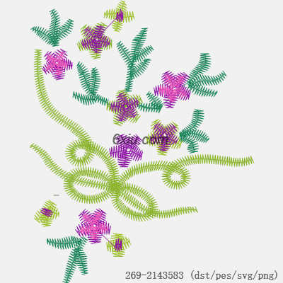 svg矢量绣花图下载