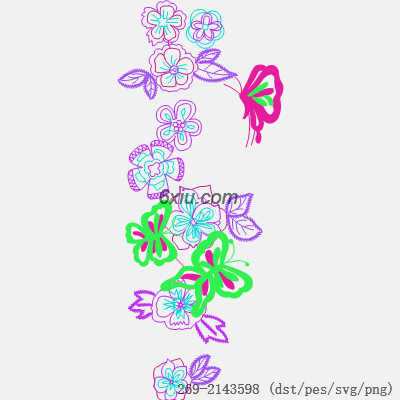 svg矢量绣花图下载