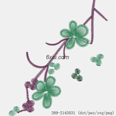 svg矢量绣花图下载