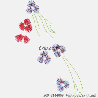 svg矢量绣花图下载