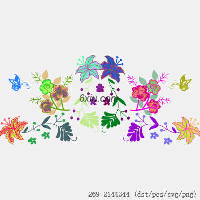 svg矢量绣花图下载