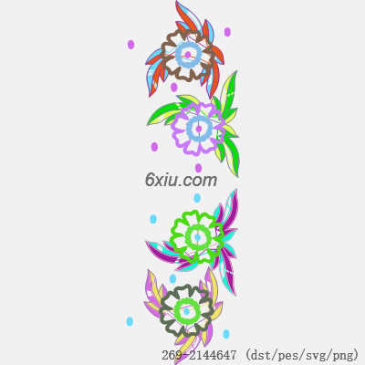 svg矢量绣花图下载