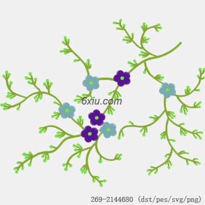svg矢量绣花图下载