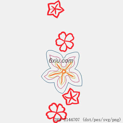svg矢量绣花图下载