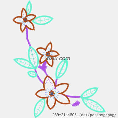 svg矢量绣花图下载
