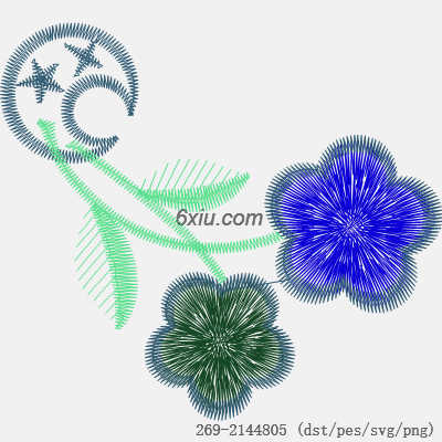 svg矢量绣花图下载