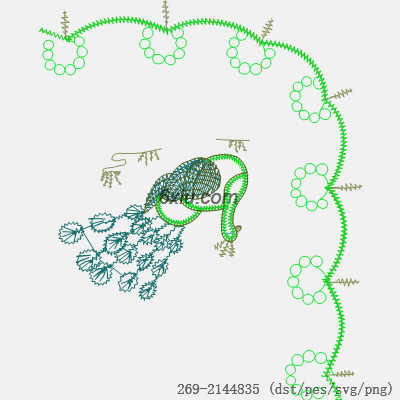 svg矢量绣花图下载