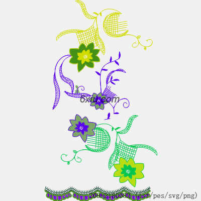 svg矢量绣花图下载