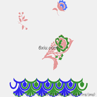 svg矢量绣花图下载