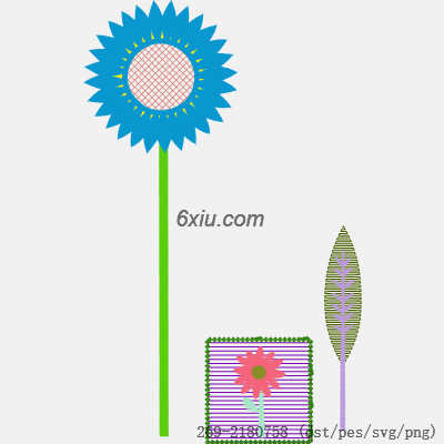 svg矢量绣花图下载