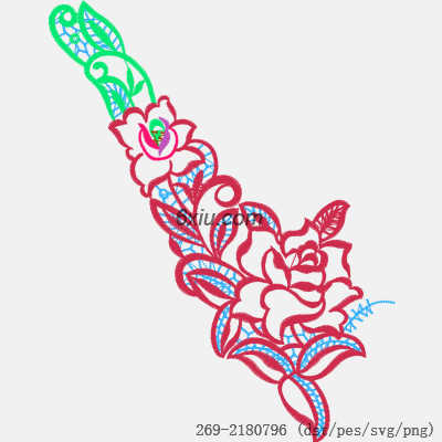 svg矢量绣花图下载