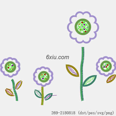svg矢量绣花图下载