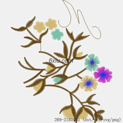 svg矢量绣花图下载