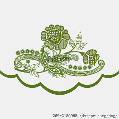 svg矢量绣花图下载
