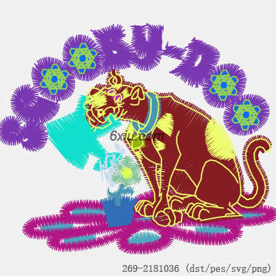 svg矢量绣花图下载