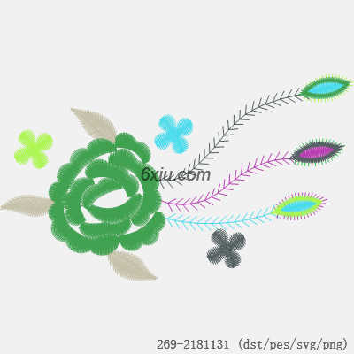 svg矢量绣花图下载