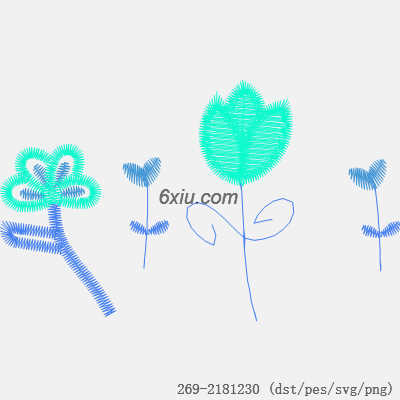 svg矢量绣花图下载