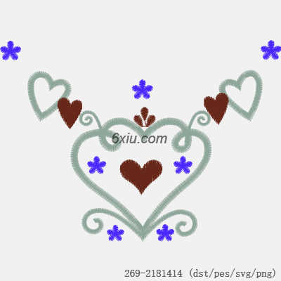svg矢量绣花图下载
