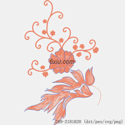 svg矢量绣花图下载