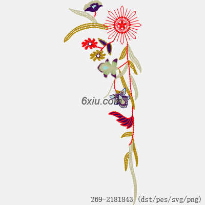 svg矢量绣花图下载