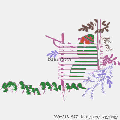 svg矢量绣花图下载