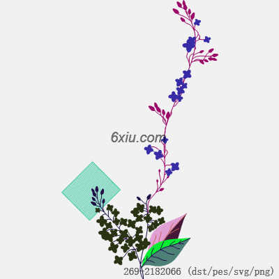 svg矢量绣花图下载