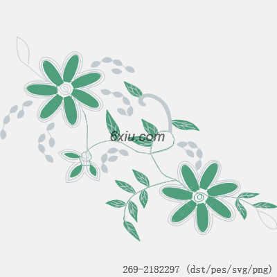 svg矢量绣花图下载