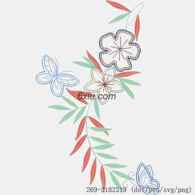 svg矢量绣花图下载