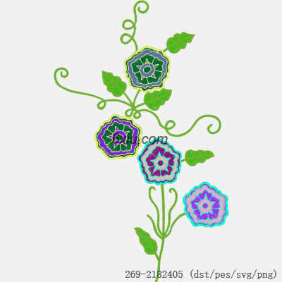 svg矢量绣花图下载