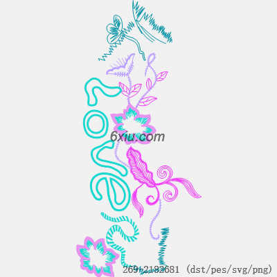 svg矢量绣花图下载