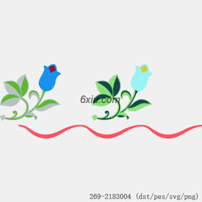 svg矢量绣花图下载