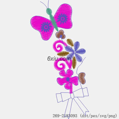 svg矢量绣花图下载