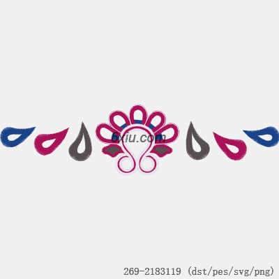 svg矢量绣花图下载