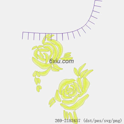 svg矢量绣花图下载
