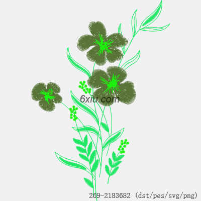svg矢量绣花图下载