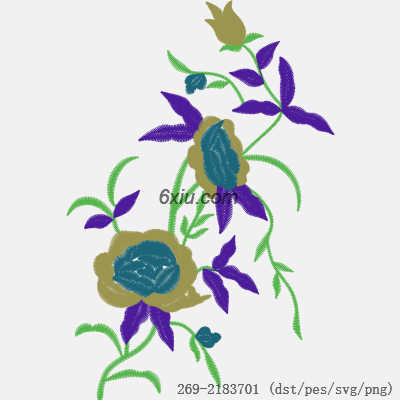 svg矢量绣花图下载