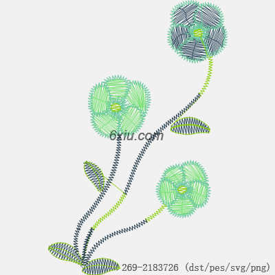 svg矢量绣花图下载