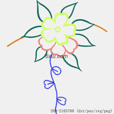 svg矢量绣花图下载