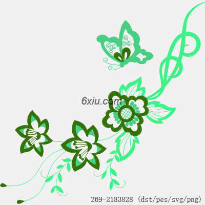 svg矢量绣花图下载