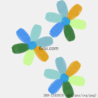 svg矢量绣花图下载