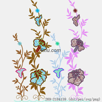 svg矢量绣花图下载