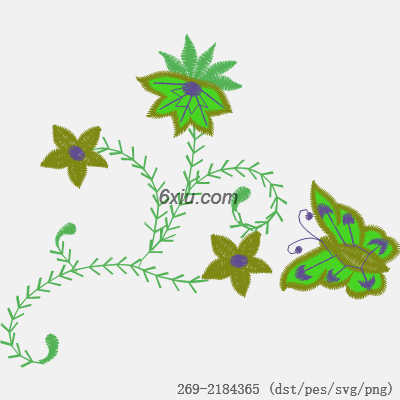 svg矢量绣花图下载