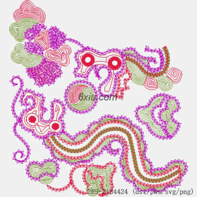 svg矢量绣花图下载