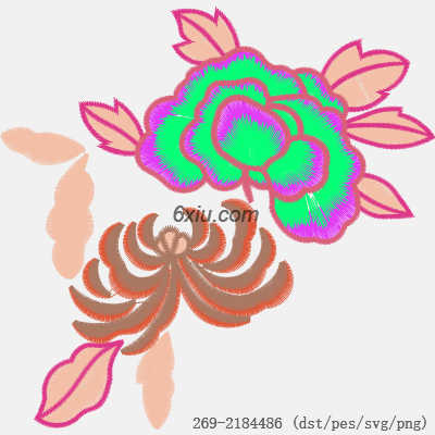 svg矢量绣花图下载
