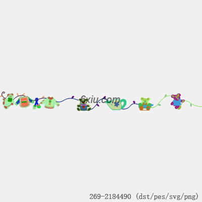 svg矢量绣花图下载