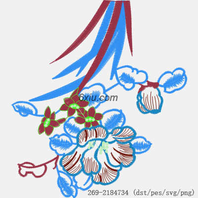 svg矢量绣花图下载